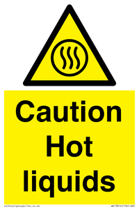 Caution hot liquids